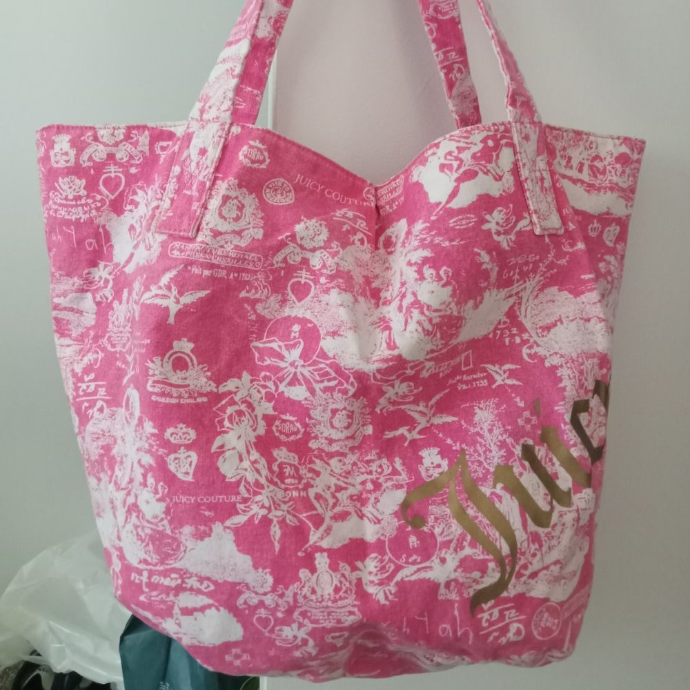Y2K style juicy couture oversized tote